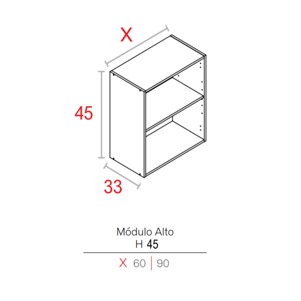 MODULO BLANCO   16HD ALTO 0450X0600X0330 1 BALDA