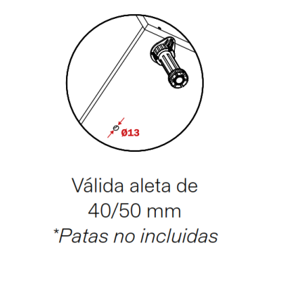 Módulo Blanco 16HD Bajo 700x150x580 | 1 balda | Kpro componentes
