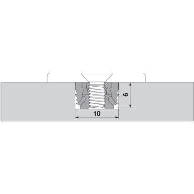 Blumotion bisagra Para Puertas Delgadas 110°, Tope Angular, Caz.: Expando T. Color Niquel.