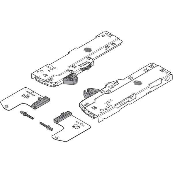 SET TIP-ON BLUMOTION SINC. BLUM LEGRABOX  T60L7340