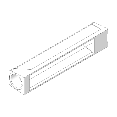 Placa Soporte Tip-On Largo Recto Gris | Kpro components