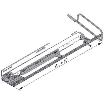 Estabilizador Legrabox Blum F45-65 | Kpro components