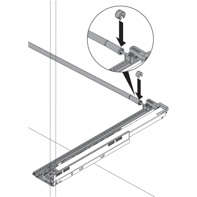 Estabilizador Legrabox Blum F45-65 | Kpro components