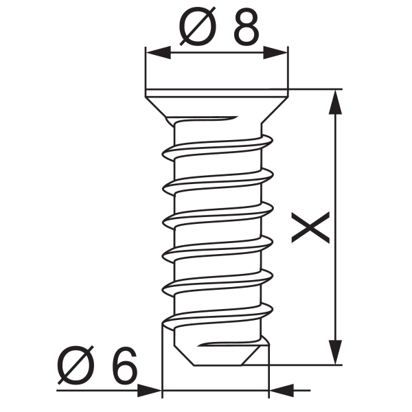 TORNILLO TACO BISAGRA BLUM (661.1000)