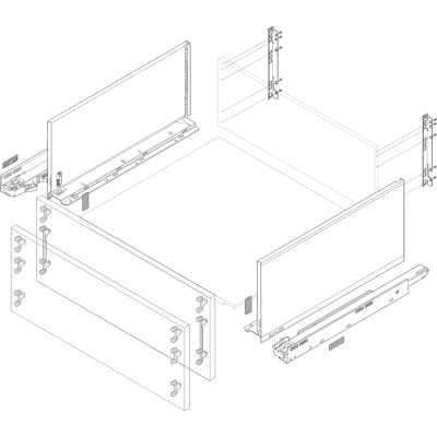 Perfiles F Legrabox Orion F500 770F5002S | Kpro components