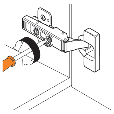 Bisagra de gran áng. 170°, Tope Angular, Caz.: P. Presión. Color Niquel.