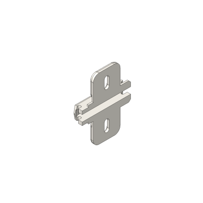 CLIP Base, en cruz, 0 mm, Acero, Tornillos, AA: Agujero coliso