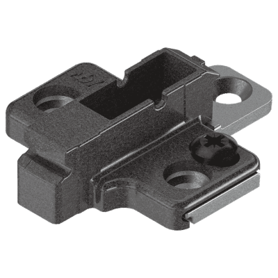 CLIP Base, en cruz, 6 mm, Cinc, Tornillos Euro