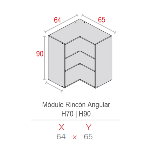 MODULO MERINO 16HD ALTO 0900X0600X0330 RINCON CH