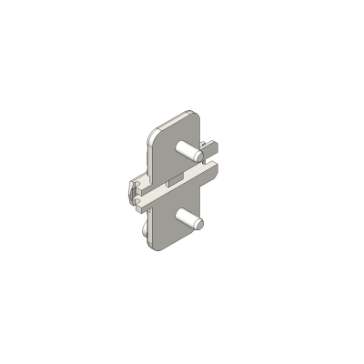 CLIP Base, en cruz, 0 mm, Acero, con tetón expansible EXPANDO, AA: excéntrica