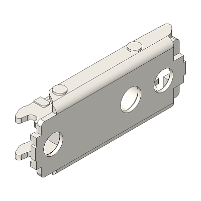 CLIP Base, recto, 0 mm, Acero, Tornillos, AA: excéntrica