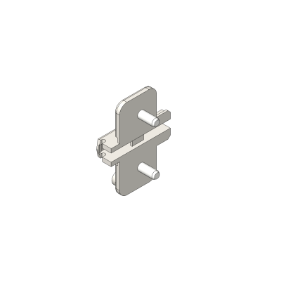 CLIP Base, en cruz, 3 mm, Acero, con tetón expansible EXPANDO, AA: excéntrica