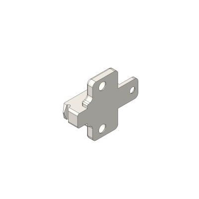 CLIP Base, en cruz, 6 mm, Cinc, Tornillos Euro