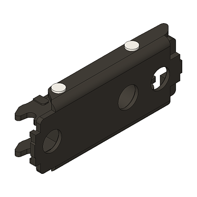 CLIP Base, recto, 0 mm, Acero, Tornillos, AA: excéntrica