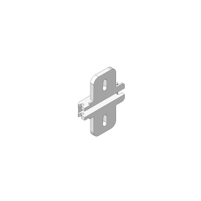 CLIP Base, en cruz, 0 mm, Acero, Tornillos, AA: Agujero coliso