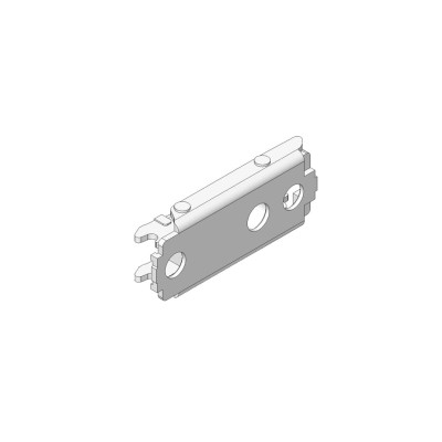 CLIP Base, recto, 0 mm, Acero, Tornillos, AA: excéntrica