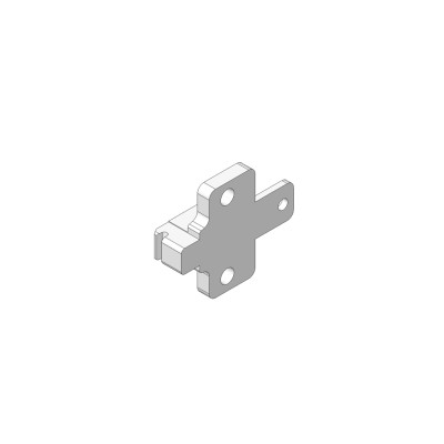 CLIP Base, en cruz, 6 mm, Cinc, Tornillos Euro