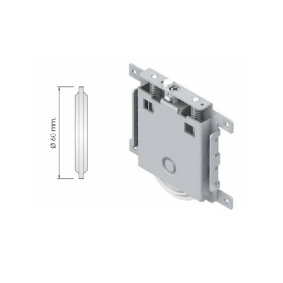 Rodadura inferior Rodabloc RR P177 | Rueda quilla puertas correderas | Kpro componentes