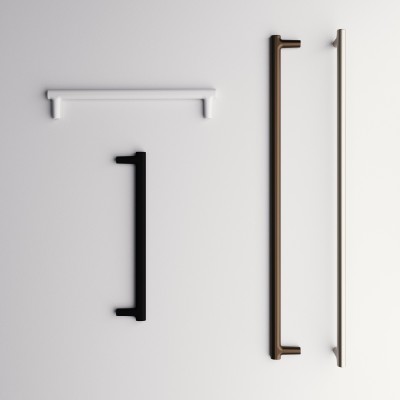 Tirador 7468 Oval 160mm | Negro | Kpro componentes
