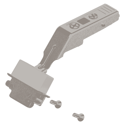 Bisagra Blum Intermedia Aluminio Sin Muelle 78Z550AT | Kpro componentes