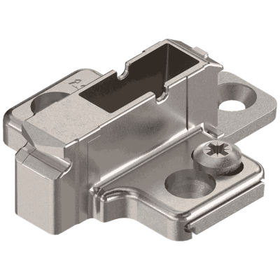 CLIP Base, en cruz, 9 mm, Cinc, Tornillos Euro