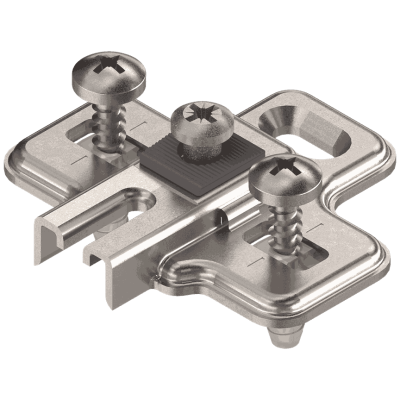 MODUL Base, en cruz, 0 mm, Acero, con tetón expansible EXPANDO, AA: Agujero coliso