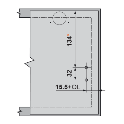 Fijación Frente HK-XS Atornillar 20K4101 | Kpro components