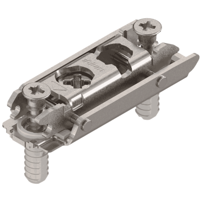 CLIP Base, recto, 0 mm, Acero, con tetón expansible EXPANDO, AA: excéntrica