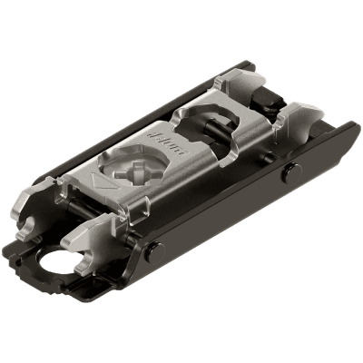 CLIP Base, recto, 0 mm, Acero, Tornillos, AA: excéntrica