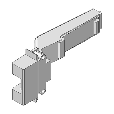 Bisagra Blum Intermedia Aluminio Sin Muelle 78Z550AT | Kpro componentes