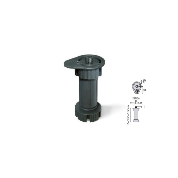 JUEGO 4 PATAS 100 (102-132MM) (con espiga de 13)