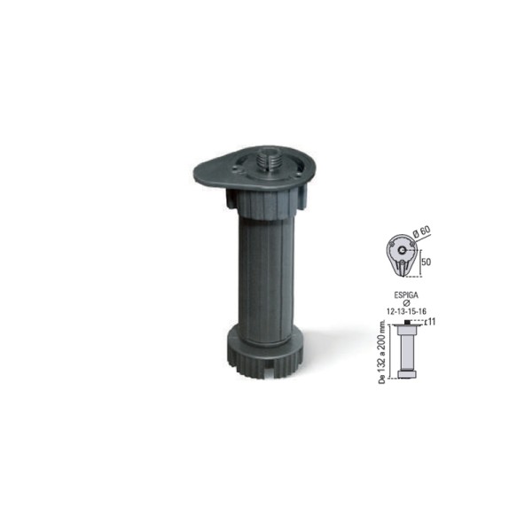 JUEGO 4 PATAS 150 (132-220MM) (con espiga de 13)