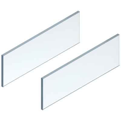 LEGRABOX Elemento de inserción - lateral, Altura C (138 mm), LN=500 mm, Vidrio, 2 pzas por juego, para LEGRABOX free