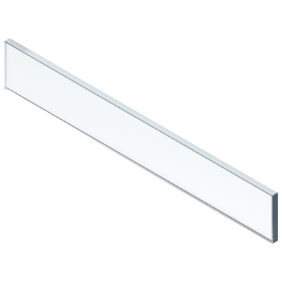LEGRABOX Elemento de inserción - delante, Altura C (70 mm), ANM=600 mm (15/16 mm), Vidrio, para LEGRABOX pure/free. TRANSPARENT