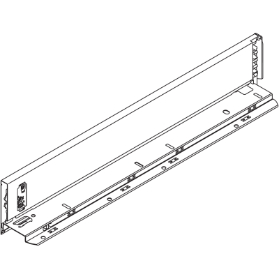 Perfil LEGRABOX, Altura M (90.5 mm), LN=500 mm, izquierda, para LEGRABOX pure