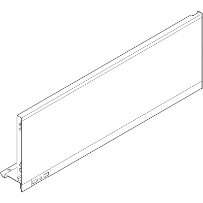 Perfil LEGRABOX, Altura C (177 mm), LN=500 mm, derecha, para LEGRABOX pure