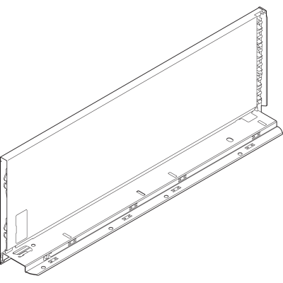Perfil LEGRABOX, Altura C (177 mm), LN=500 mm, izquierda, para LEGRABOX pure
