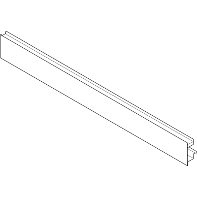 LEGRABOX Pieza delantera, con ranura para elemento de inserción, para Cacerolero interior, ANM=1200 mm, para cortar a la medida