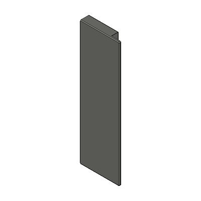 TAPA. LEGRABOX Fijación frontal, Altura C, para cacerolero interior con elemento de inserción, dra+izq