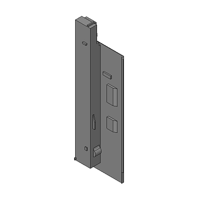 TAPA. LEGRABOX Fijación frontal, Altura C, para cacerolero interior con elemento de inserción, dra+izq