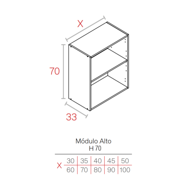 MODULO BLANCO   16HD ALTO 0700X1000X0330 1 BALDA