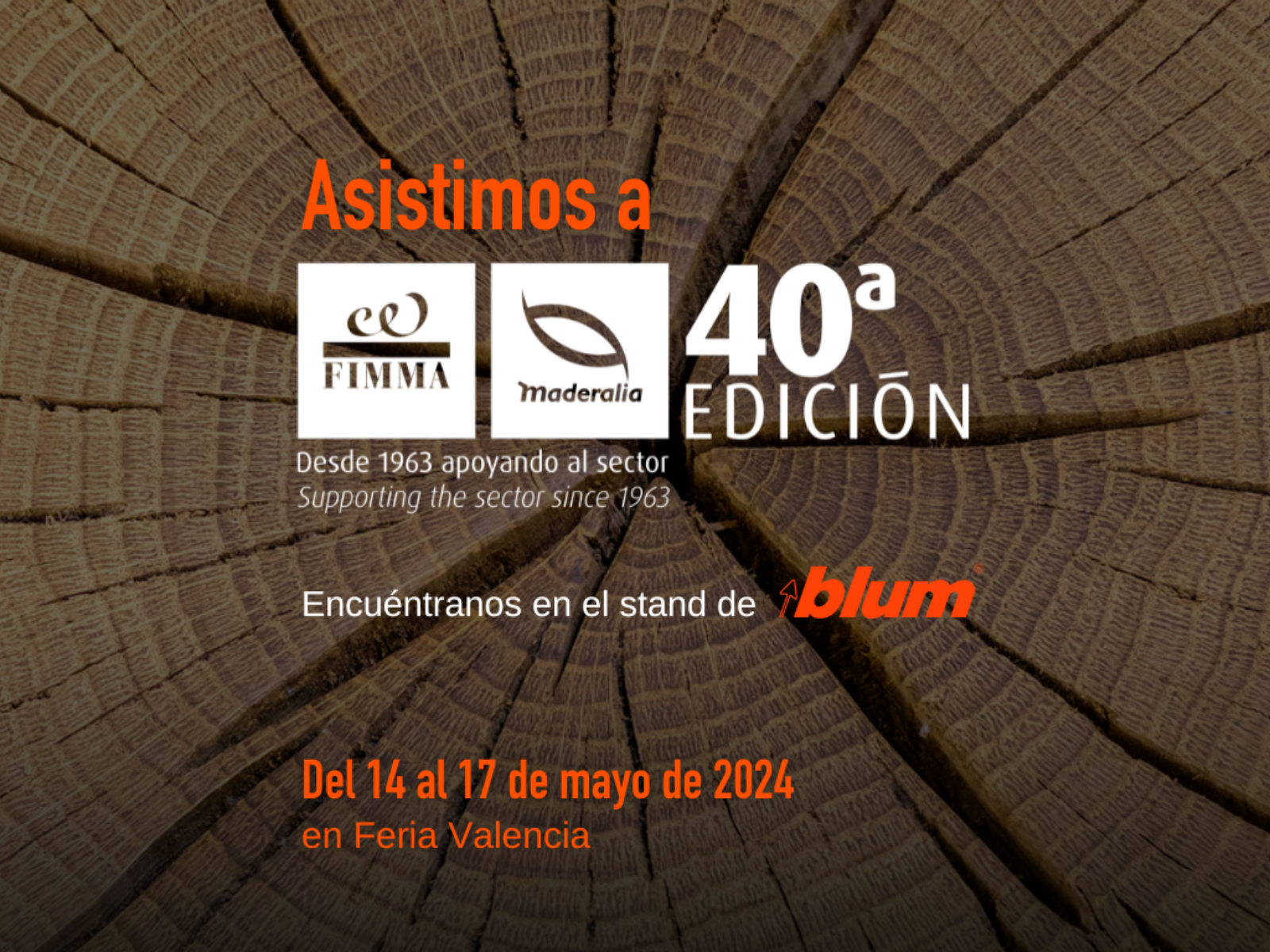 KPRO COMPONENTES TE ESPERA EN EL STAND DE BLUM EN FIMMA + MADERALIA